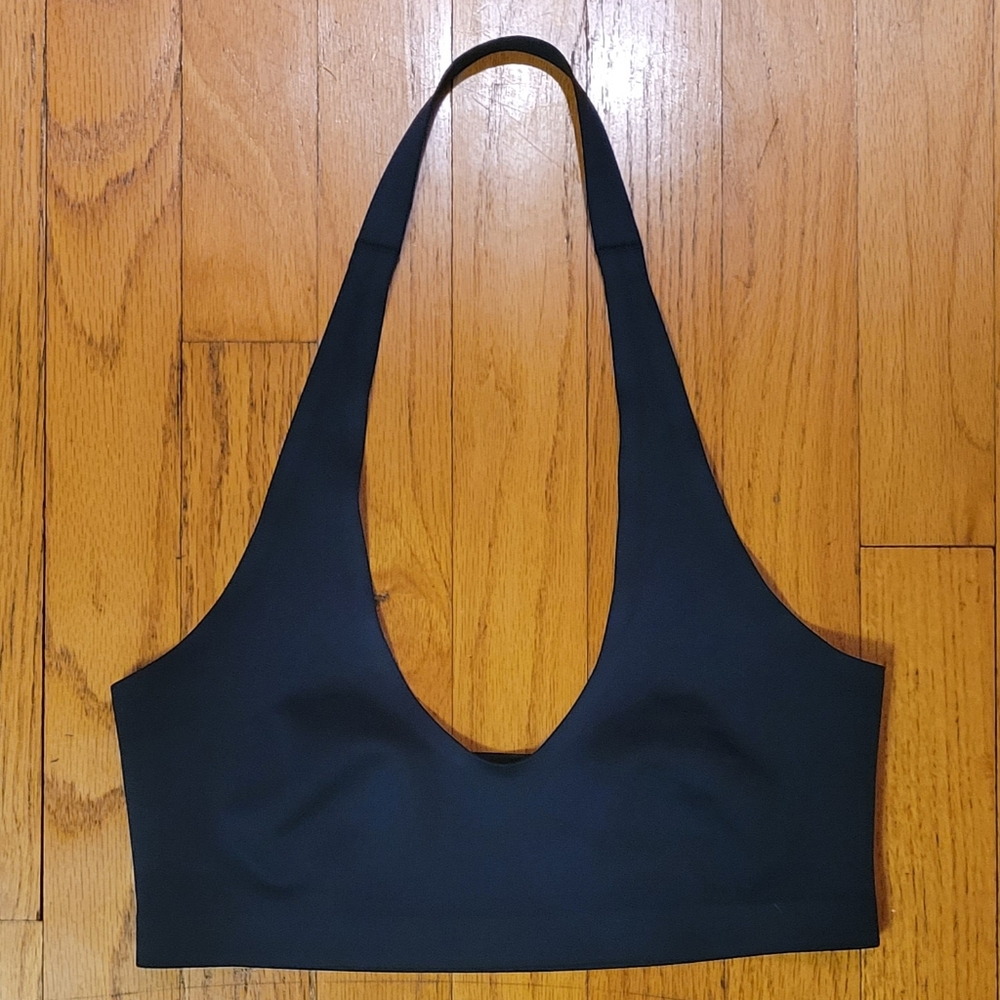 Free people seamless intimately halter bra navy teal
